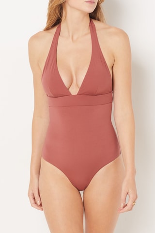 Maillot 1 pièce Sculpt - Marron - Etam