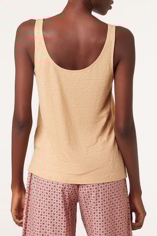 Débardeur en lin  Hamy - Beige  - Etam