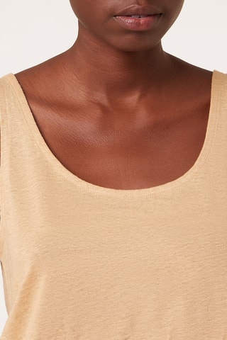 Débardeur en lin  Hamy - Beige  - Etam