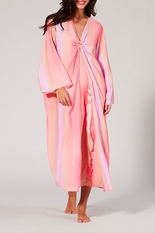 Kimono tie and dye Lynaliz - Jaune - Undiz