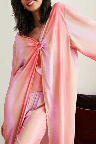 Kimono tie and dye Lynaliz - Jaune - Undiz