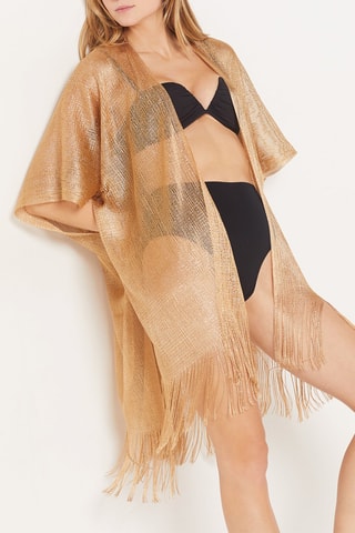 Kimono de plage Sparklyb - Marron clair - Etam