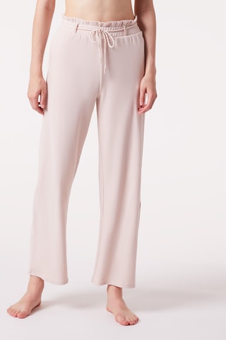 Pantalon wide legs taille haute Berta Dune - Etam