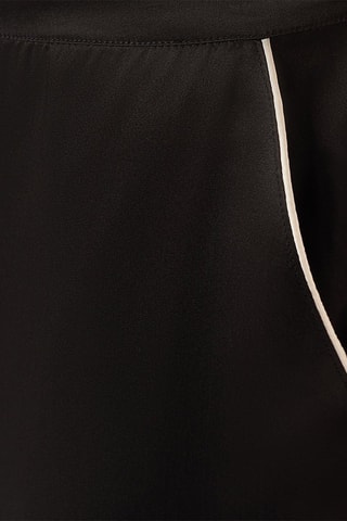 Pantalon droit en soie  Milky - Noir  - Etam