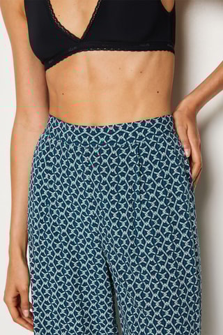 Pantalon taille haute Siana - Turquoise - Etam