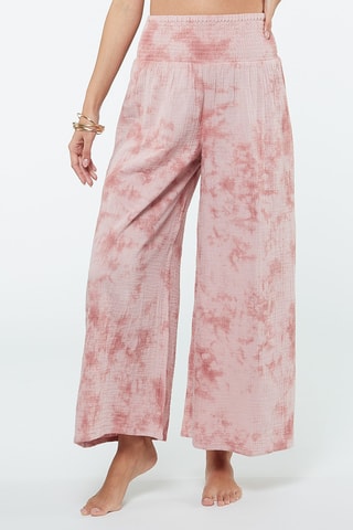 Pantalon de plage tie and dye - Rose - Etam