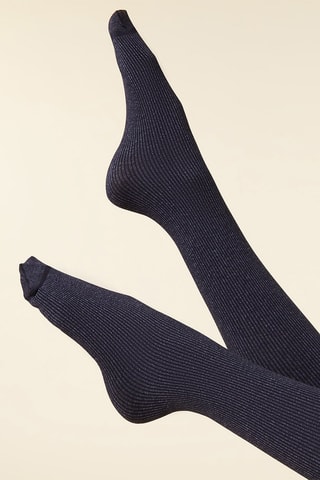 Collant Erynn - Gris Côtelé - Etam