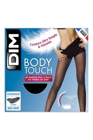 3 collants Body Touch - 20 deniers - Noir - Dim