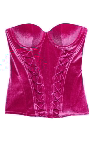 Corset en velours - Fuchsia - Savage x Fenty