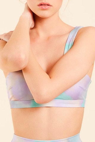 Brassière tie and dye Be+ Mauve - Etam