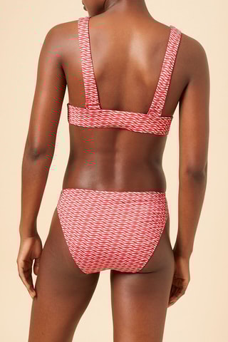 Bas de maillot Austin Rouge et blanc - Etam