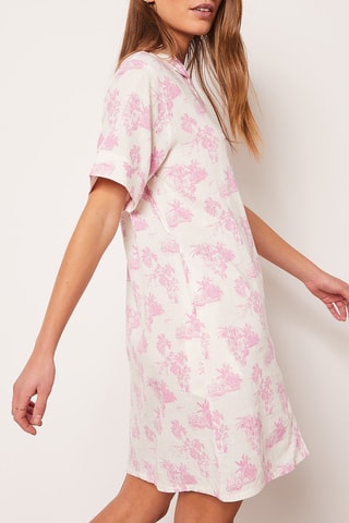 Chemise de nuit en lin Uriane - Ecru - Etam