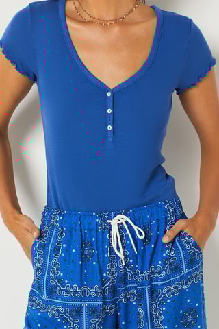 T-shirt de pyjama Jamie - Bleu roi - Etam