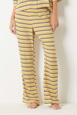 Pantalon de pyjama Mich - Jaune et blanc - Etam