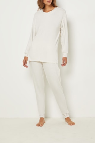 Pantalon carotte taille haute Cloane - Beige - Etam