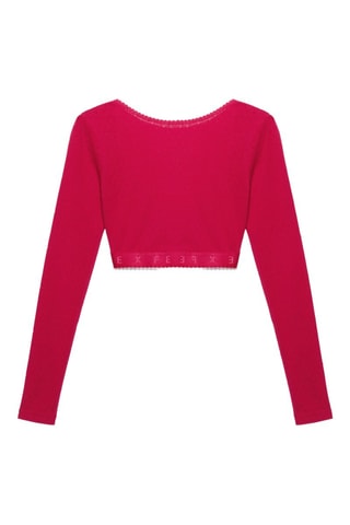 Crop top Pointelle Jersey - Rouge - Savage x Fenty