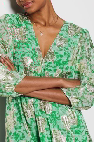 Robe longue - Vert - Etam