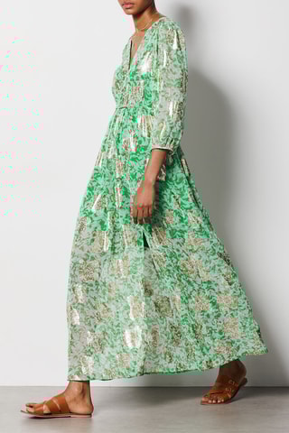Robe longue - Vert - Etam