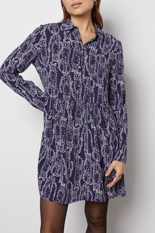 Vestido curto - Azul - Etam