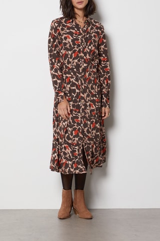 Robe longue - Marron - Etam