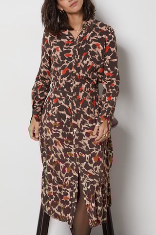 Robe longue - Marron - Etam