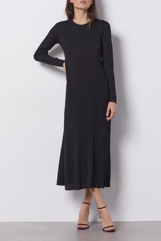 Robe longue - Noir - Etam