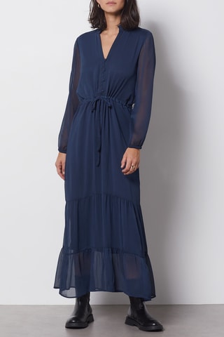 Robe longue - Bleu marine - Etam