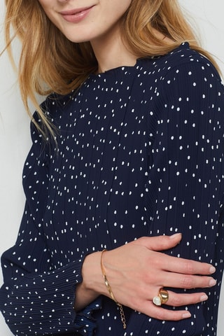 Robe plissée - Bleu - Etam