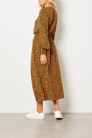 Robe longue - Marron - Etam