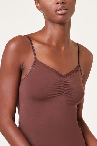 Robe fourreau de pyjama Warm - Marron - Etam