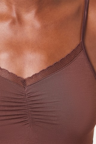 Robe fourreau de pyjama Warm - Marron - Etam