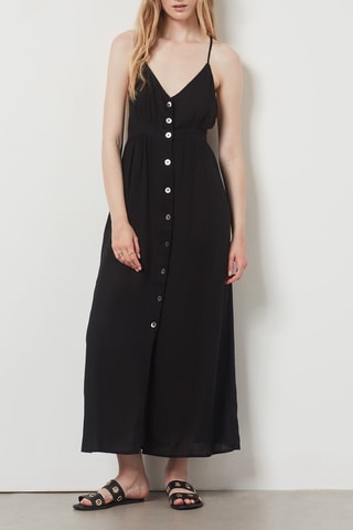 Robe longue - Noir - Etam