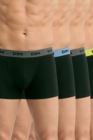 4 boxers Mix and Colors - Noir - Dim