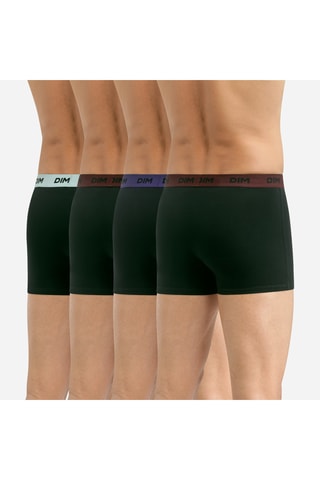 4 boxers Mix and Colors - Noir - Dim