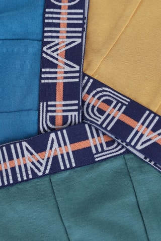 3 boxers Coton stretch - Bleu et beige - Dim