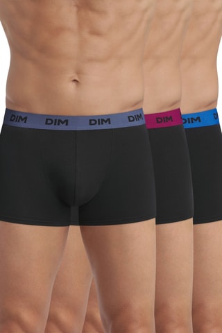 3 boxers Mix and Colors - Noir - Dim