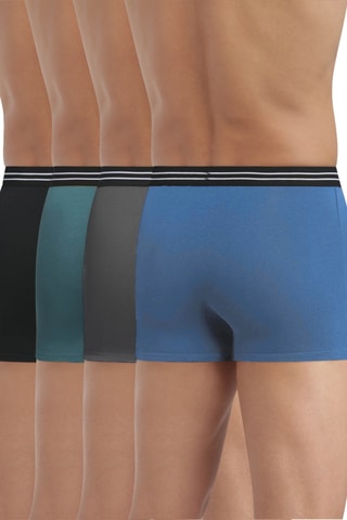 4 boxers Ecodim - Bleu, anthracite et noir - Dim