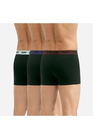 3 boxers Mix and Colors - Noir  - Dim