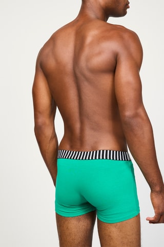 3 boxers Dim Vibes - Noir, bleu et vert - Dim