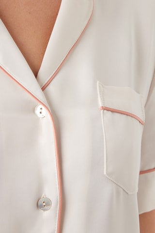 Chemisier de pyjama Gispe - Ecru - Etam
