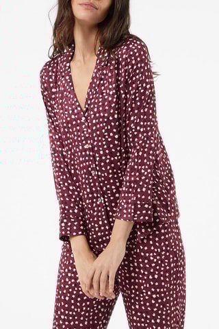 Chemisier Cream Bordeaux grenat - Etam