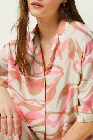 Chemise de pyjama Peach Motel Ecru - Etam