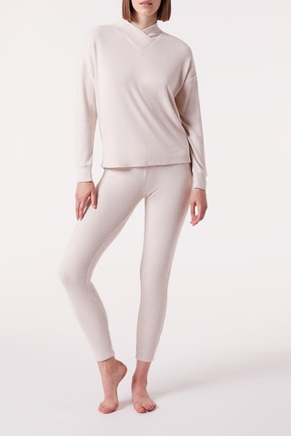 Legging taille haute Batia Beige - Etam