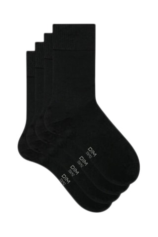 8 paires de chaussettes Bambou Noir - Dim