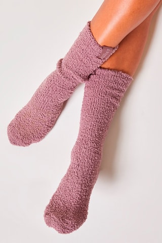2 paires de chaussettes Cindy Taupe et rose - Etam