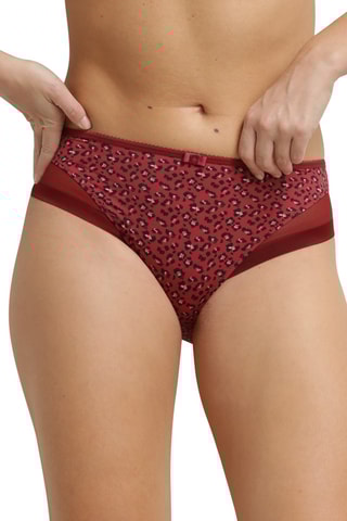 Culotte Generous Classic - Rouge brique et noir - Dim