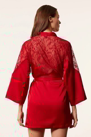 Robe de chambre  Dearness - Rouge  - Etam