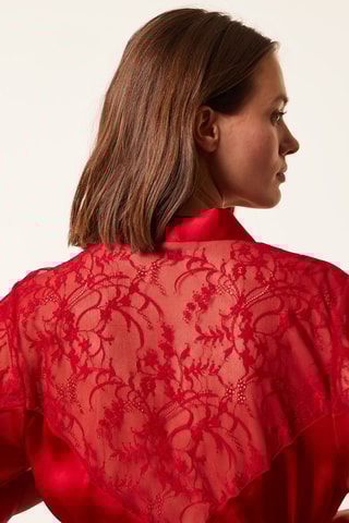 Robe de chambre  Dearness - Rouge  - Etam
