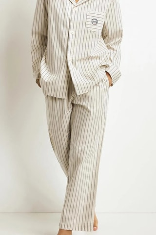 Pyjama Collaboration IDLF unisexe - Ecru et gris foncé - Dim