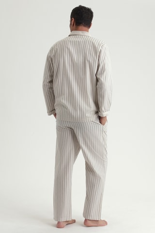 Pyjama Collaboration IDLF unisexe - Ecru et gris foncé - Dim